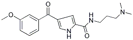 N-[3-(DIMETHYLAMINO)PROPYL]-4-(3-METHOXYBENZOYL)-1H-PYRROLE-2-CARBOXAMIDE Struktur