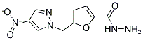 5-(4-NITRO-PYRAZOL-1-YLMETHYL)-FURAN-2-CARBOXYLIC ACID HYDRAZIDE Struktur