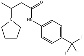 3-(1-PYRROLIDINYL)-N-[4-(TRIFLUOROMETHYL)PHENYL]BUTANAMIDE Struktur