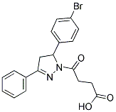 4-[5-(4-BROMOPHENYL)-3-PHENYL-4,5-DIHYDRO-1H-PYRAZOL-1-YL]-4-OXOBUTANOIC ACID Struktur