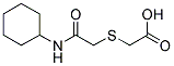 CYCLOHEXYLCARBAMOYLMETHYLSULFANYL-ACETIC ACID Struktur