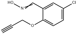 5-CHLORO-2-(2-PROPYNYLOXY)BENZENECARBALDEHYDE OXIME Struktur