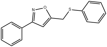 3-PHENYL-5-[(PHENYLSULFANYL)METHYL]ISOXAZOLE Struktur