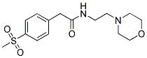 4-(METHYLSULPHONYL)-N-(2-MORPHOLINOETHYL)PHENYLACETAMIDE Struktur