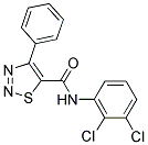 N-(2,3-DICHLOROPHENYL)-4-PHENYL-1,2,3-THIADIAZOLE-5-CARBOXAMIDE Struktur