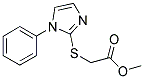 METHYL 2-[(1-PHENYL-1H-IMIDAZOL-2-YL)SULFANYL]ACETATE Struktur