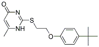 2-([2-(4-TERT-BUTYLPHENOXY)ETHYL]THIO)-6-METHYLPYRIMIDIN-4(1H)-ONE Struktur