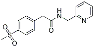 4-(METHYLSULPHONYL)-N-(PYRIDIN-2-YLMETHYL)PHENYLACETAMIDE Struktur