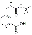 4-(BOC-AMINOMETHYL)PYRIDINE-2-CARBOXYLIC ACID Struktur