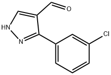 3-(3-CHLORO-PHENYL)-1H-PYRAZOLE-4-CARBALDEHYDE Struktur