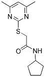 N-CYCLOPENTYL-2-(4,6-DIMETHYL-PYRIMIDIN-2-YLSULFANYL)-ACETAMIDE Struktur