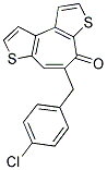 5-(4-CHLOROBENZYL)-4H-THIENO[3',2':3,4]CYCLOHEPTA[1,2-B]THIOPHEN-4-ONE Struktur