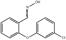 2-(3-CHLOROPHENOXY)BENZENECARBALDEHYDE OXIME Struktur