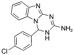 4-(4-CHLOROPHENYL)-3,4-DIHYDRO[1,3,5]TRIAZINO[1,2-A]BENZIMIDAZOL-2-AMINE Struktur