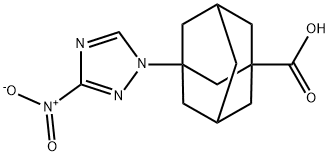 3-(3-NITRO-[1,2,4]TRIAZOL-1-YL)-ADAMANTANE-1-CARBOXYLIC ACID Struktur