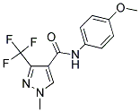 N-(4-METHOXYPHENYL)-1-METHYL-3-(TRIFLUOROMETHYL)-1H-PYRAZOLE-4-CARBOXAMIDE Struktur