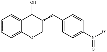 3-[(E)-(4-NITROPHENYL)METHYLIDENE]-4-CHROMANOL Struktur