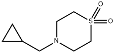 4-(CYCLOPROPYLMETHYL)-1LAMBDA6,4-THIAZINANE-1,1-DIONE Struktur