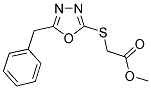 METHYL [(5-BENZYL-1,3,4-OXADIAZOL-2-YL)SULFANYL]ACETATE Struktur