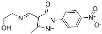 4-([(2-HYDROXYETHYL)IMINO]METHYL)-2-(4-NITROPHENYL)-5-METHYL-1,2-DIHYDRO-3H-PYRAZOL-3-ONE Struktur