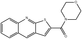 MORPHOLINO(THIENO[2,3-B]QUINOLIN-2-YL)METHANONE Struktur