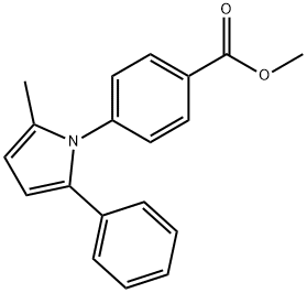 METHYL 4-(2-METHYL-5-PHENYL-1H-PYRROL-1-YL)BENZOATE Struktur