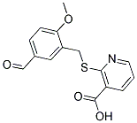 2-(5-FORMYL-2-METHOXY-BENZYLSULFANYL)-NICOTINIC ACID Struktur