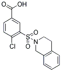 4-CHLORO-3-(3,4-DIHYDRO-1H-ISOQUINOLINE-2-SULFONYL)-BENZOIC ACID Struktur