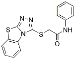 2-(BENZO[4,5]THIAZOLO[2,3-C][1,2,4]TRIAZOL-3-YLSULFANYL)-N-PHENYL-ACETAMIDE Struktur