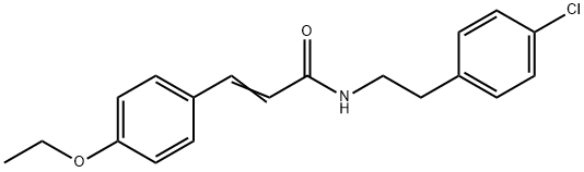 N-(4-CHLOROPHENETHYL)-3-(4-ETHOXYPHENYL)ACRYLAMIDE Struktur