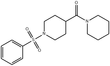 [1-(PHENYLSULFONYL)-4-PIPERIDINYL](PIPERIDINO)METHANONE Struktur