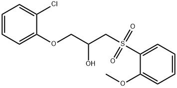 1-(2-CHLOROPHENOXY)-3-[(2-METHOXYPHENYL)SULFONYL]-2-PROPANOL Struktur