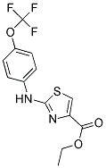 ETHYL 4-((4-(TRIFLUOROMETHOXY)PHENYL)AMINO)-3,5-THIAZOLECARBOXYLATE Struktur