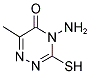 4-AMINO-3-MERCAPTO-6-METHYL-1,2,4-TRIAZIN-5(4H)-ONE Struktur