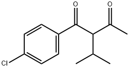 1-(4-CHLOROPHENYL)-2-ISOPROPYL-1,3-BUTANEDIONE Struktur