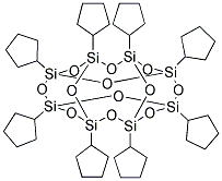 1,3,5,7,9,11,13,15-OCTACYCLOPENTYLPENTACYCLO[9.5.1.13,9.15,15.17,13]OCTASILOXANE Struktur