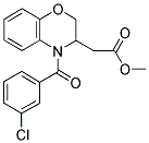 METHYL 2-[4-(3-CHLOROBENZOYL)-3,4-DIHYDRO-2H-1,4-BENZOXAZIN-3-YL]ACETATE Struktur