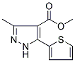 METHYL 3-METHYL-5-(2-THIENYL)-1H-PYRAZOLE-4-CARBOXYLATE Struktur