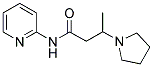 N-(2-PYRIDINYL)-3-(1-PYRROLIDINYL)BUTANAMIDE Struktur