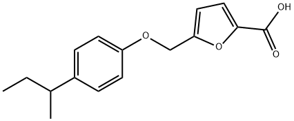 5-(4-(2-BUTYL)PHENOXYMETHYL)FURAN-2-CARBOXYLIC ACID Struktur