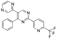 4-PHENYL-5-(PYRAZIN-2-YL)-2-(6-(TRIFLUOROMETHYL)PYRIDIN-3-YL)PYRIMIDINE Struktur