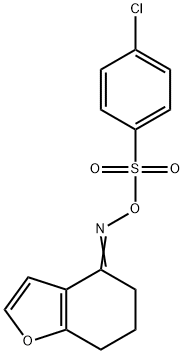 4-(([(4-CHLOROPHENYL)SULFONYL]OXY)IMINO)-6,7-DIHYDRO-1-BENZOFURAN Struktur