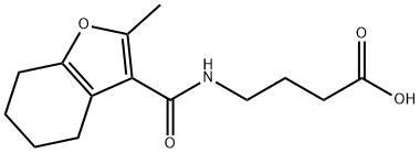 4-[(2-METHYL-4,5,6,7-TETRAHYDRO-BENZOFURAN-3-CARBONYL)-AMINO]-BUTYRIC ACID Struktur