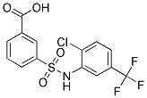 3-(2-CHLORO-5-TRIFLUOROMETHYL-PHENYLSULFAMOYL)-BENZOIC ACID Struktur