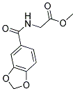 [(BENZO[1,3]DIOXOLE-5-CARBONYL)-AMINO]-ACETIC ACID METHYL ESTER Struktur