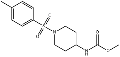 METHYL N-(1-[(4-METHYLPHENYL)SULFONYL]-4-PIPERIDINYL)CARBAMATE Struktur