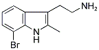 2-(7-BROMO-2-METHYL-1H-INDOL-3-YL)-ETHYLAMINE Struktur