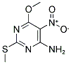 4-AMINO-5-NITRO-6-(METHYLOXY)-2-(METHYLSULFANYL)PYRIMIDINE Struktur