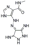 5-[2-(3,5-DIIMINOPYRAZOLIDIN-4-YLIDENE)HYDRAZINO]-N-METHYL-1H-IMIDAZOLE-4-CARBOXAMIDE Struktur