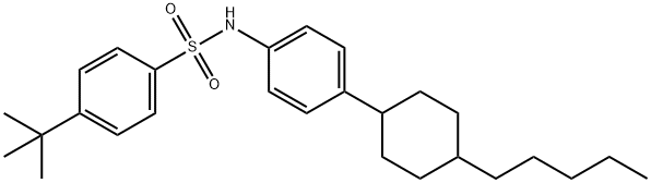 4-(TERT-BUTYL)-N-[4-(4-PENTYLCYCLOHEXYL)PHENYL]BENZENESULFONAMIDE Struktur